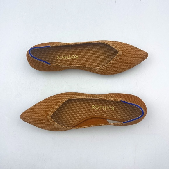 Rothy's Shoes - Rothy's The Point Amber Textile Ballet Flats Comfort Shoes Women’s US 7 EU 37.5